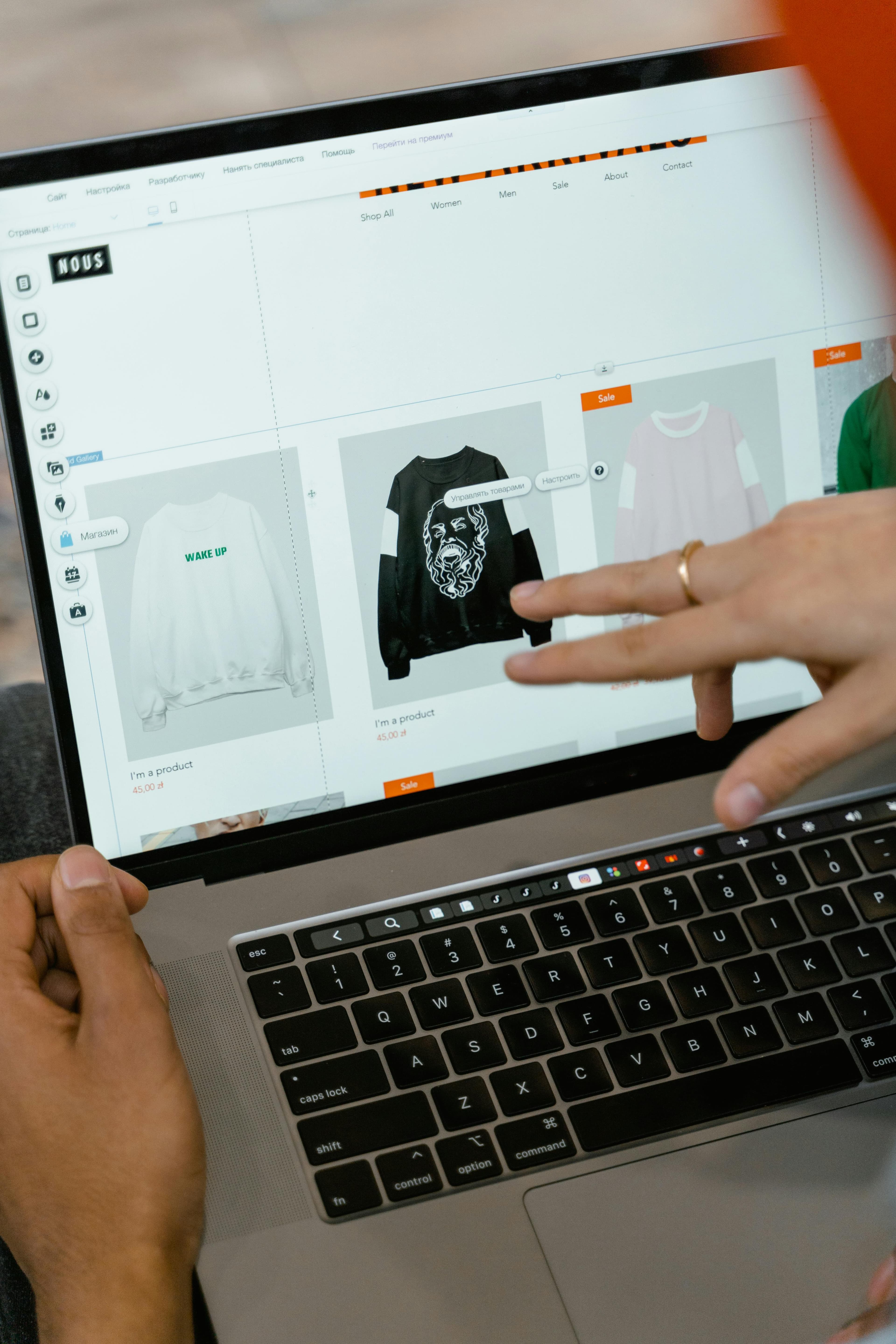 Moderne Website-Navigation mit benutzerfreundlicher Menüstruktur