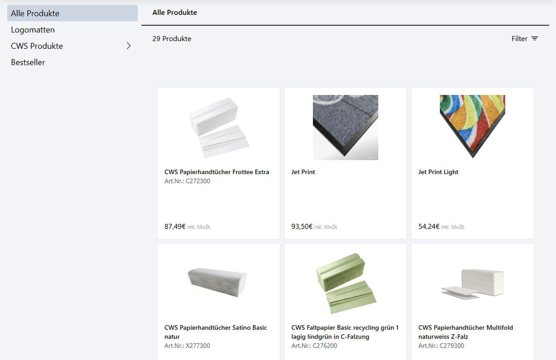 Shopify Integration für den Sanicare Webshop