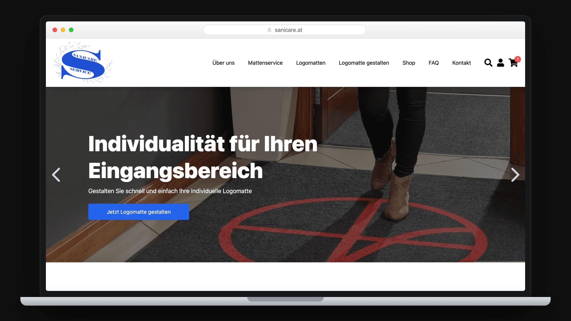 Case Study Sanicare: wie wir einen Custom-Logomatten-Konfigurator in Shopify gebaut haben
