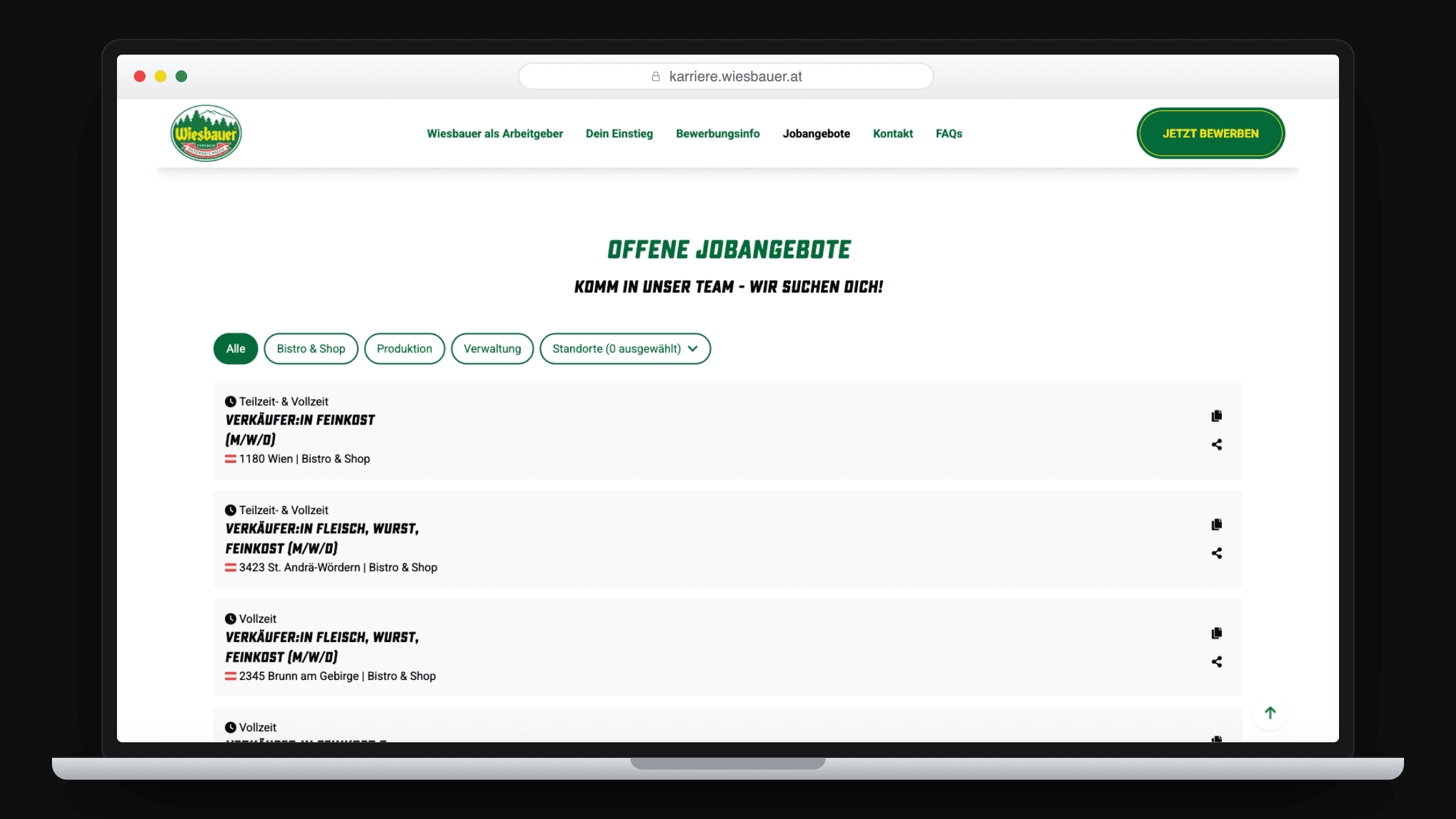 Case Study Wiesbauer: eine Karriereplattform, die Bewerber bringt